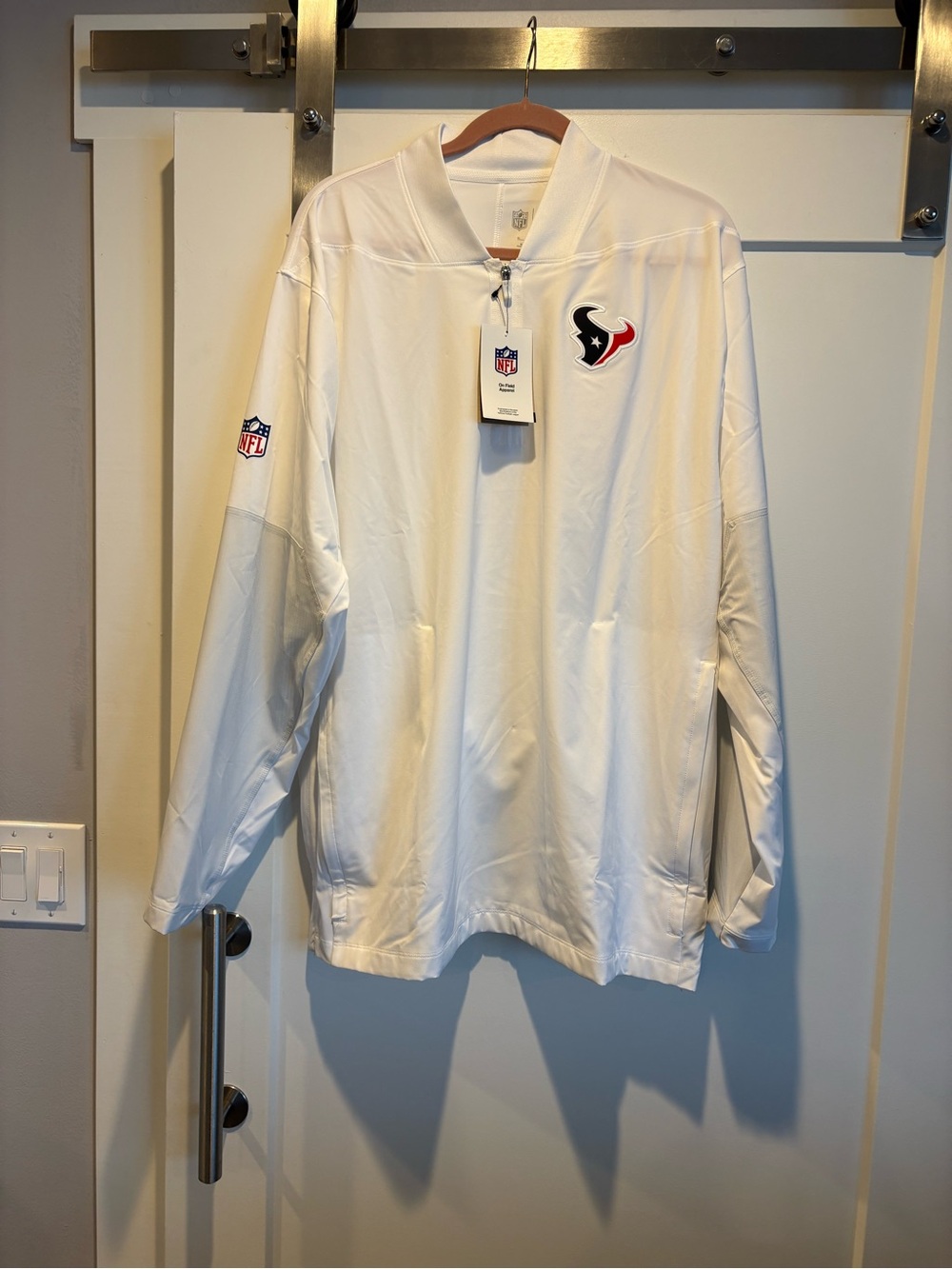Nike NFL Houston Texans White NFL long sleeve Pullover Jacket